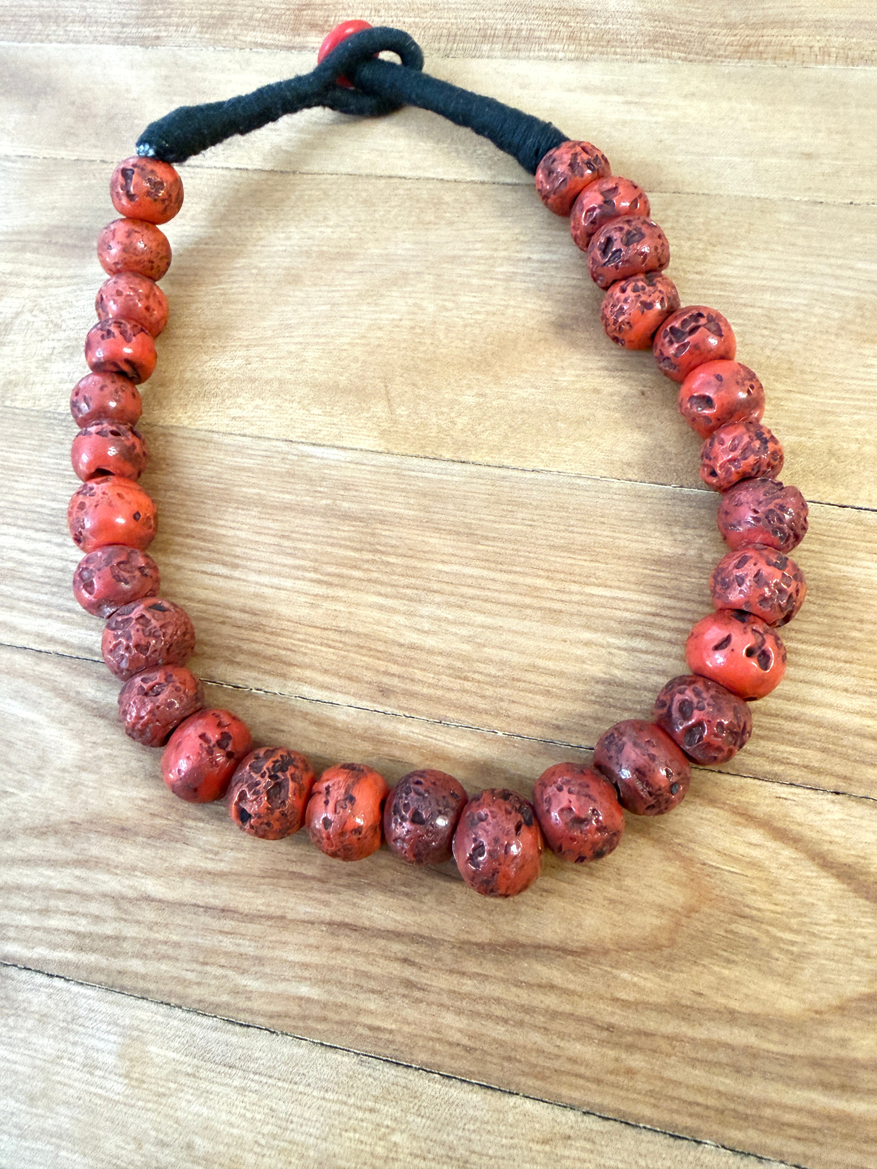 Red Coral Necklace Artisan Beauty