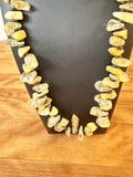 🐝 🐝 Bumblebee Necklace Citrine, Black Onyx, Yellow Calcite