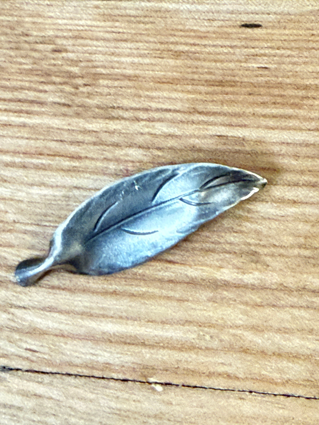 Vintage Stuart NYE Sterling Silver Leaf Brooch Circa 1930s