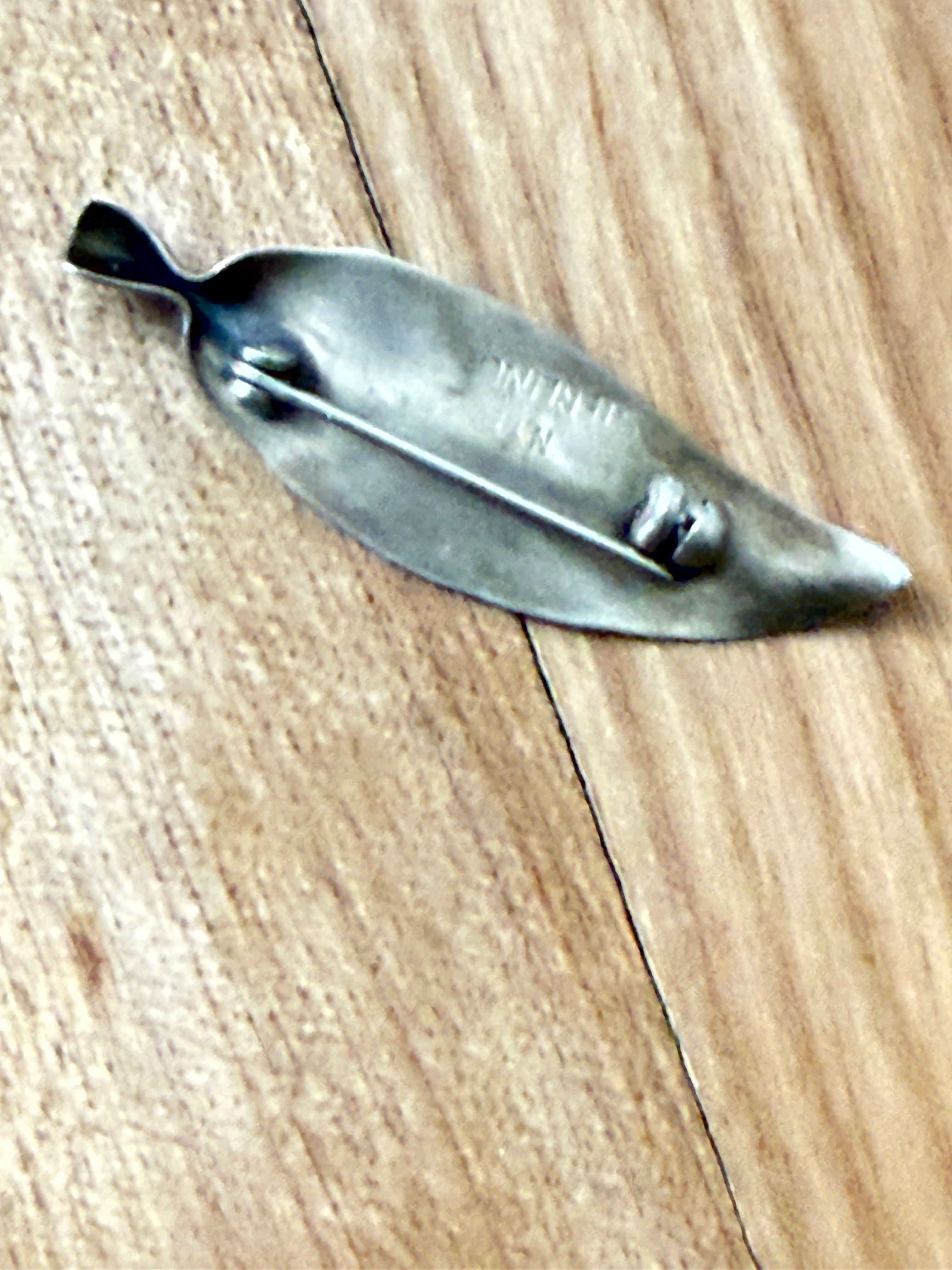 Vintage Stuart NYE Sterling Silver Leaf Brooch Circa 1930s