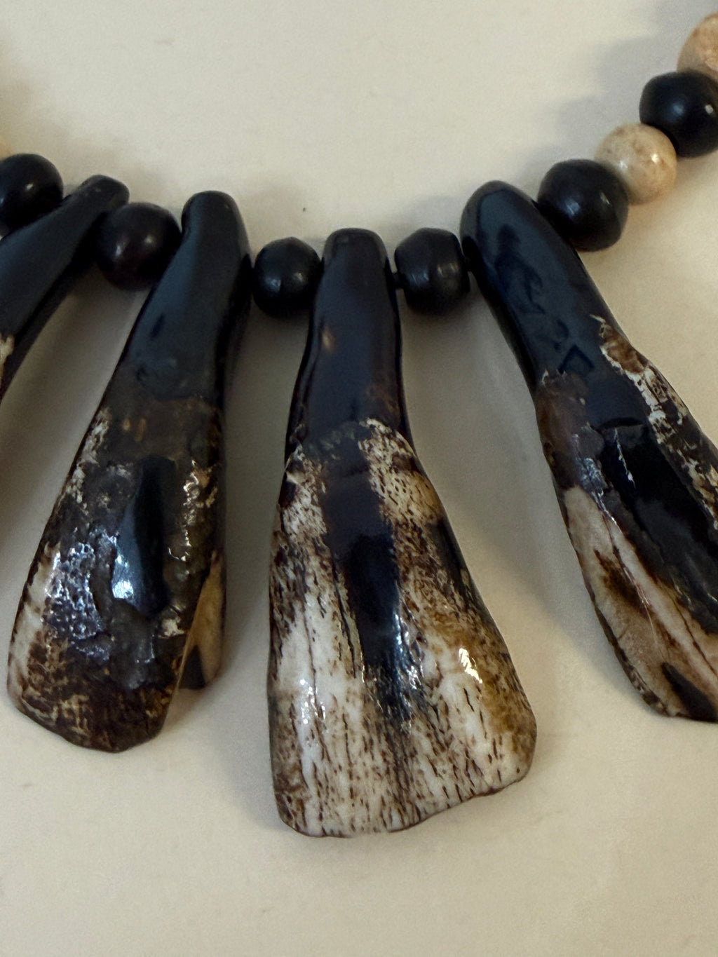 Buffalo Tooth Hunter's Necklace Native American Tribal Style Indigenous