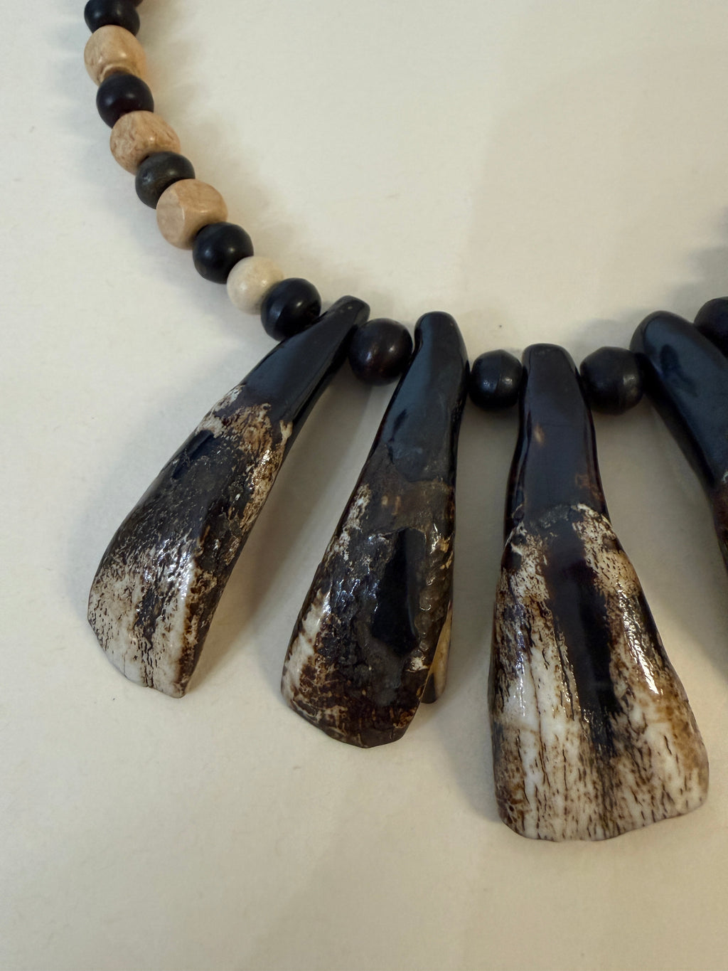 Buffalo Tooth Hunter's Necklace Native American Tribal Style Indigenous